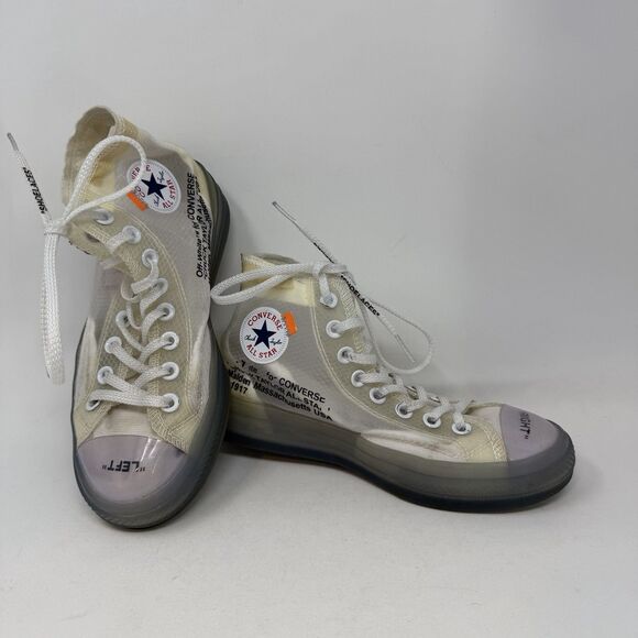 Converse Off-White x Chuck 70 The Ten Sz 6 Authentic Used Rare Virgil Og Sample - Picture 3 of 11